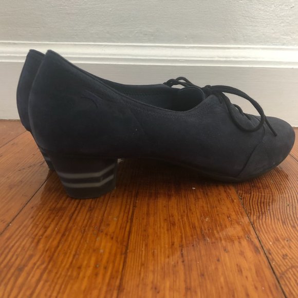 Vintage CAMPER lace up shoes with striped heel. Size 41/10 Nearly New. - Picture 4 of 11